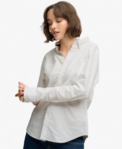 superdry Dopasowana Koszula Oxford z Długim Rękawem z Bawełny Organicznej