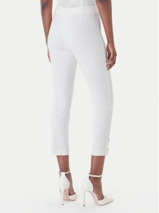 Rinascimento Spodnie materiałowe CFC0128641003 Biały Slim Fit