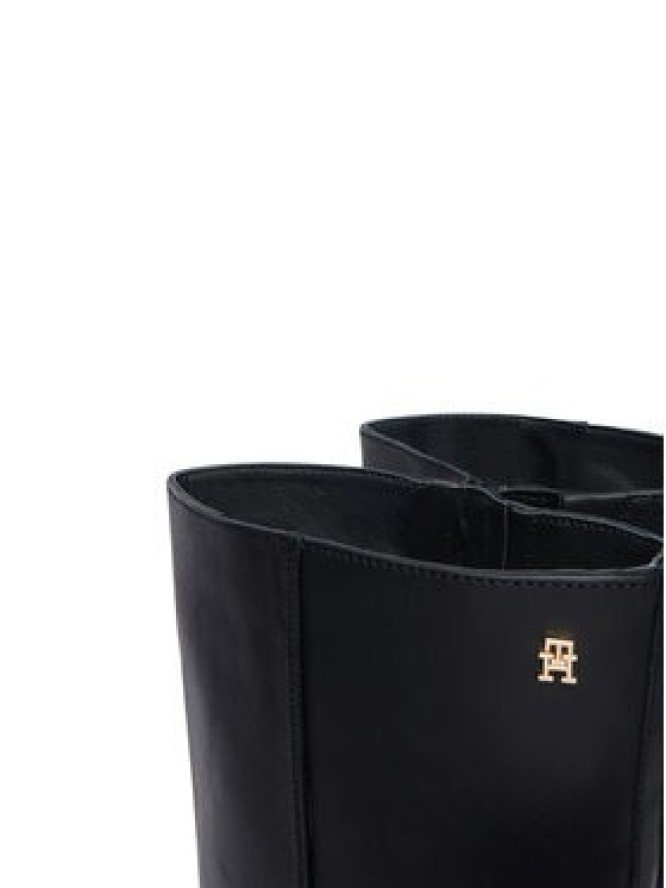 Tommy Hilfiger Kozaki Th Stud Heel Riding Knee Boot FW0FW09551 Czarny