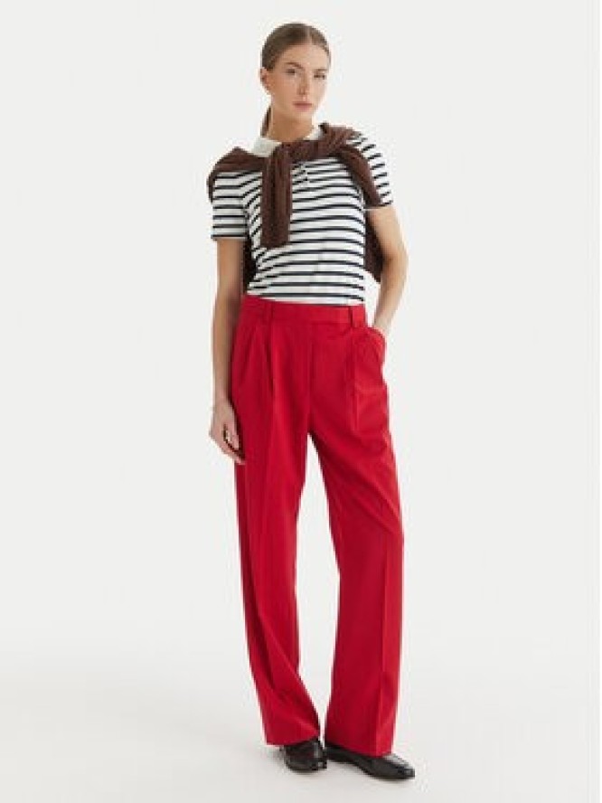 Tommy Hilfiger Spodnie materiałowe Timeless WW0WW48352 Różowy Straight Fit