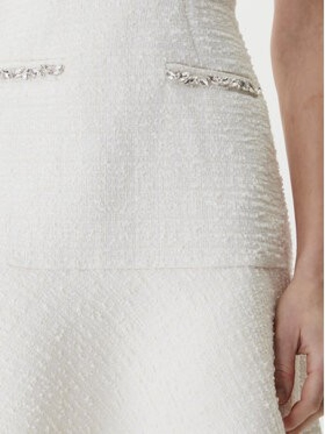 Guess Sukienka koktajlowa W6RK28 WJ632 Écru Regular Fit