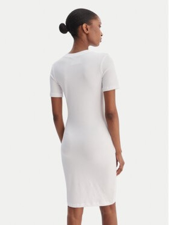 Versace Jeans Couture Sukienka codzienna 80HAOT02 CJ03T Biały Slim Fit