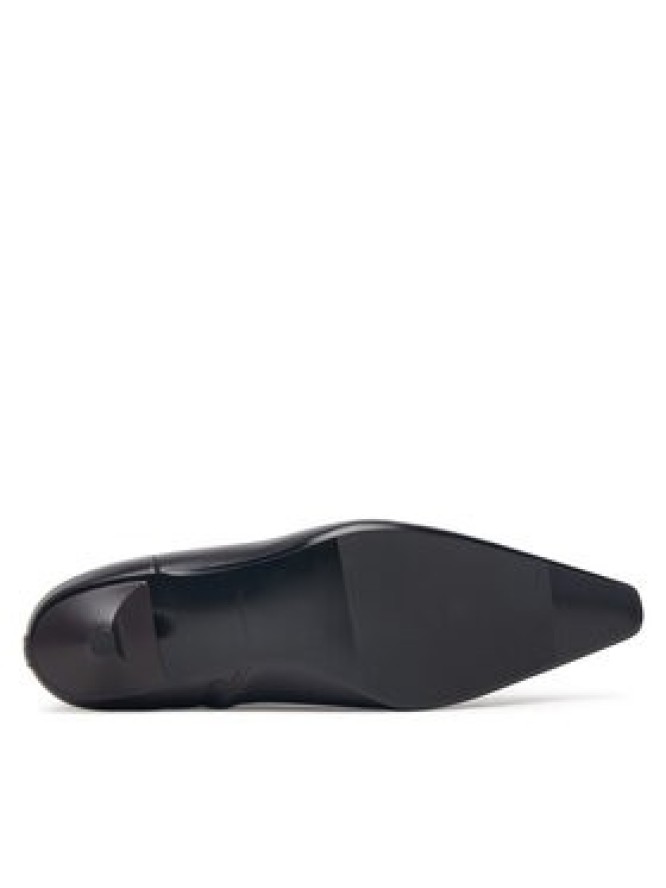 Calvin Klein Botki Kitten Heel Ankle Boot Lth HW0HW03165 Brązowy ciemny