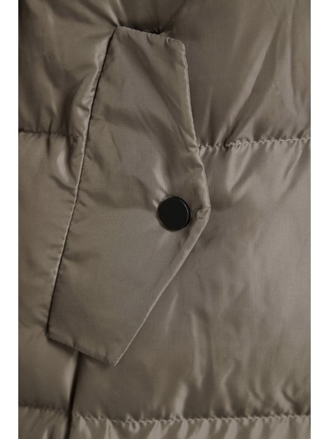 trendyol Płaszcz zimowy w kolorze szarobrązowym rozmiar: S