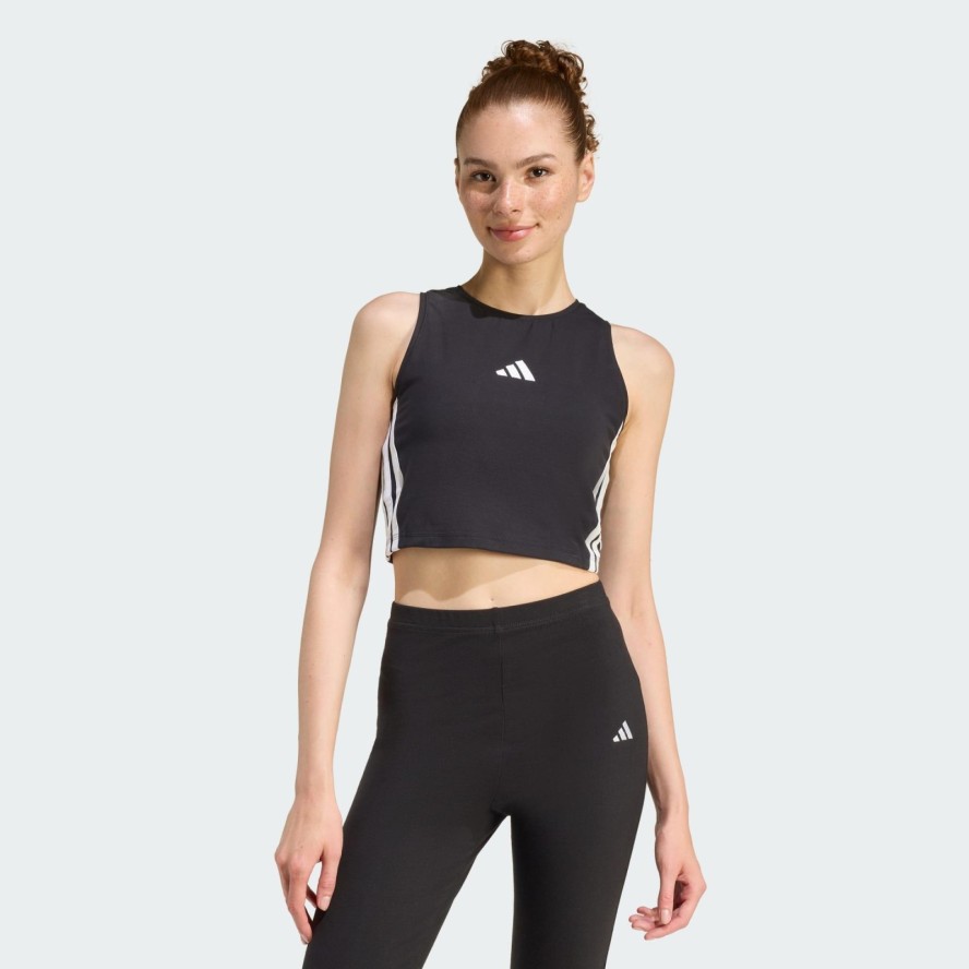 PODKOSZULEK ESSENTIALS 3-STRIPES PADDED TANK