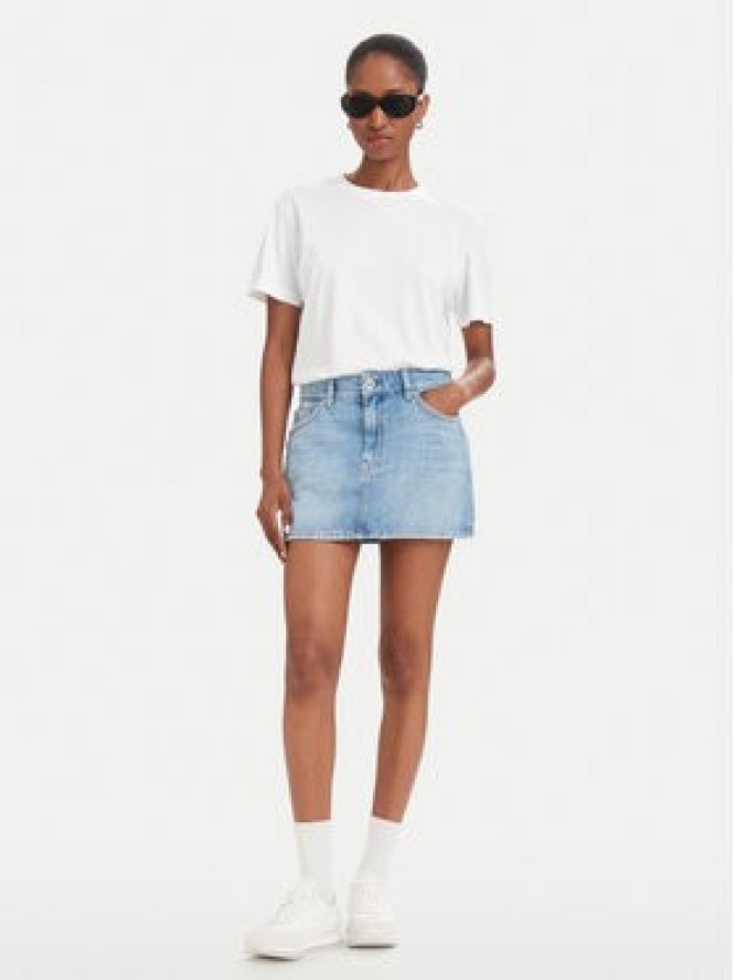 HUGO Spódnica jeansowa Galanie_2_B 50566145 Niebieski Regular Fit