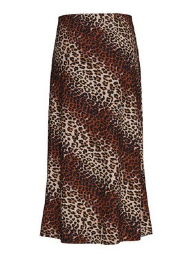 Pieces Spódnica midi Nya 17147811 Brązowy Regular Fit