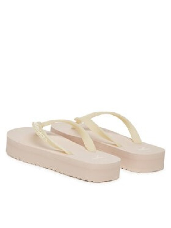 Calvin Klein Jeans Japonki Beach Sandal Flatform Tpu YW0YW01830 Beżowy