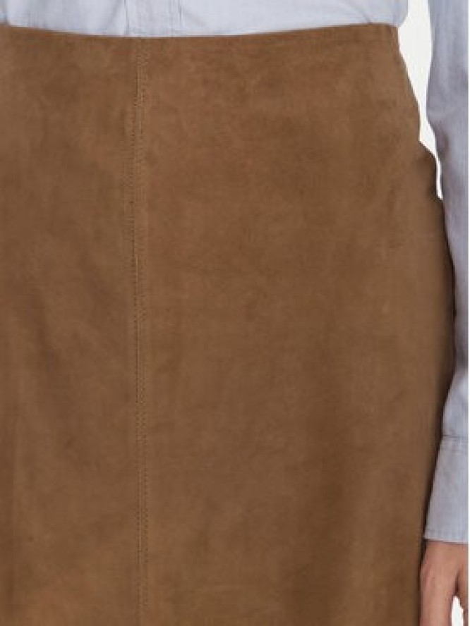 MAX&Co. Spódnica skórzana Guelfi 2526406011200 Brązowy Straight Fit