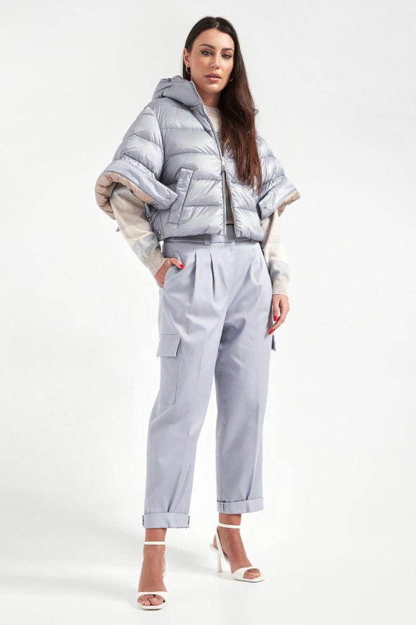 Kurtka damska z naturalnym pierzem PESERICO