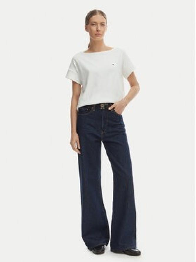 Tommy Hilfiger T-Shirt WW0WW49723 Écru Loose Fit