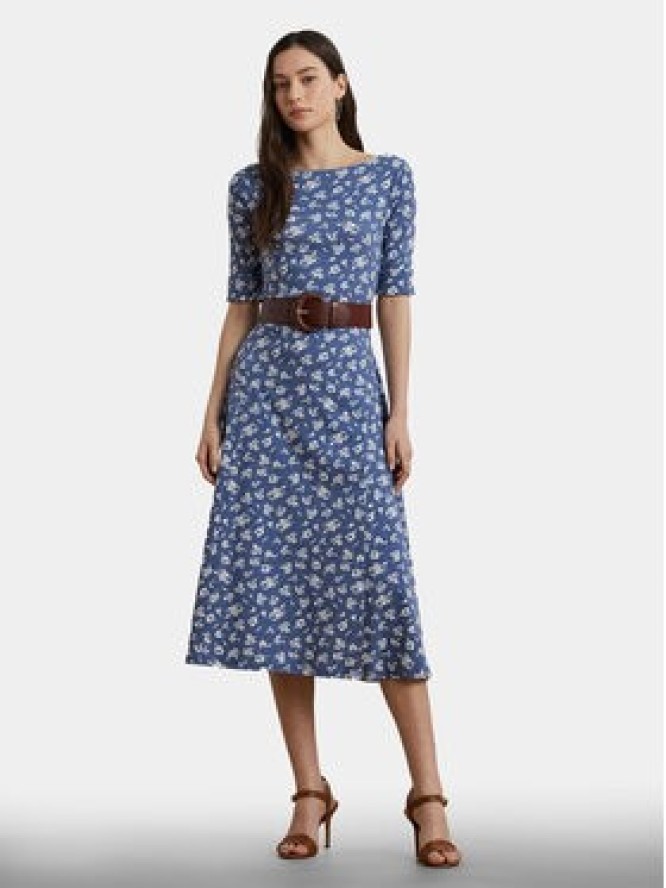 LAUREN RALPH LAUREN Sukienka codzienna 200976993001 Niebieski Regular Fit