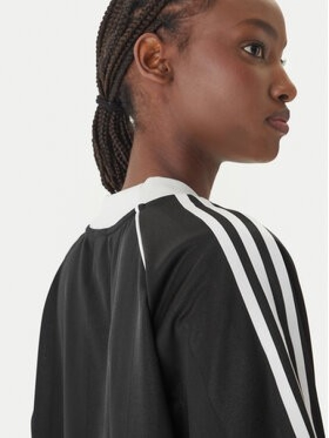 adidas T-Shirt 3-Stripes Jaquard KD2904 Czarny Oversize