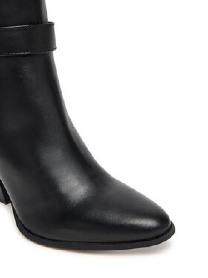 Tommy Hilfiger Kozaki T-Strap Pointy FW0FW08982 Czarny