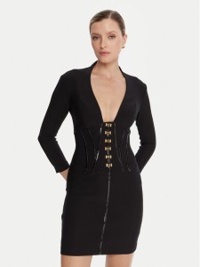 Elisabetta Franchi Sukienka koktajlowa AB-797-57E2-V590 Czarny Slim Fit