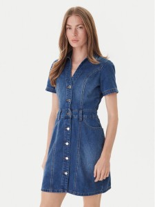 Morgan Sukienka jeansowa 241-ROGLA Niebieski Regular Fit
