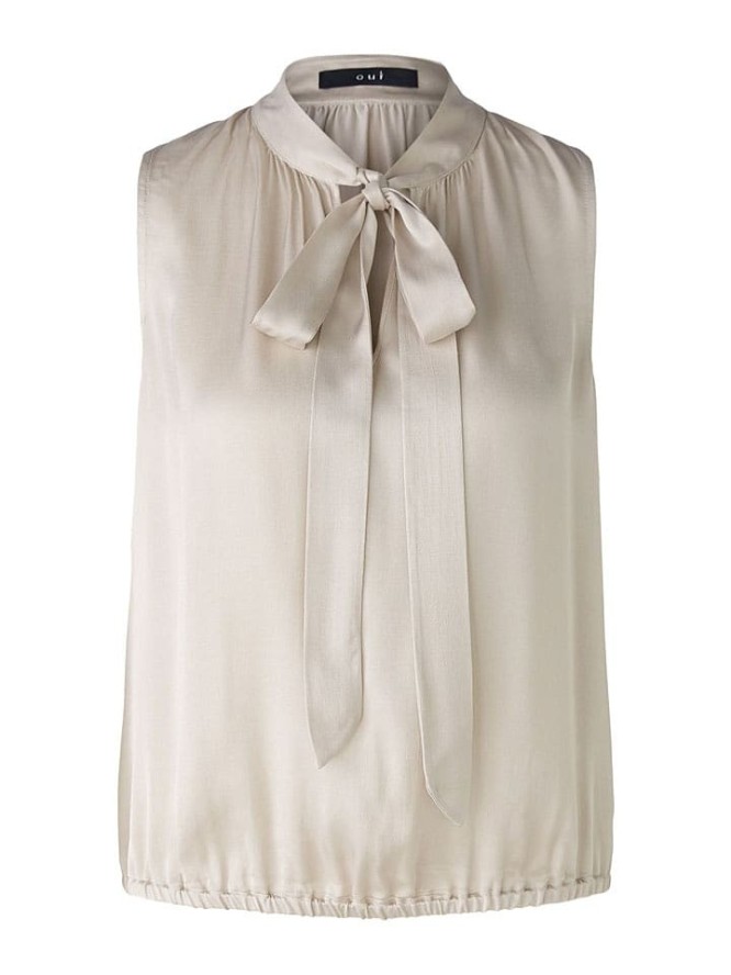 Oui Bluzka w kolorze beżowym rozmiar: 34