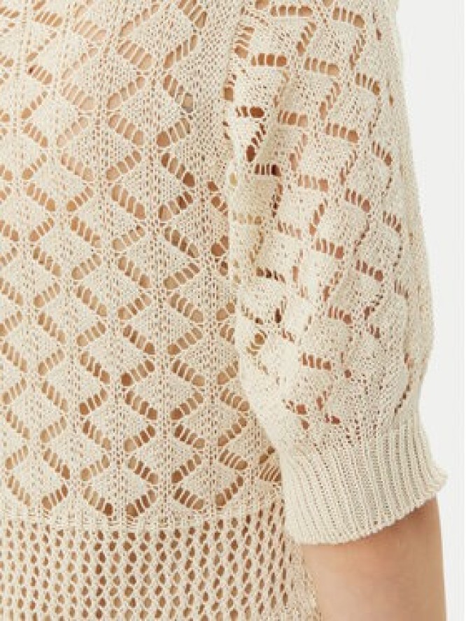 TWINSET Sukienka dzianinowa 251TT3172 Beżowy Regular Fit