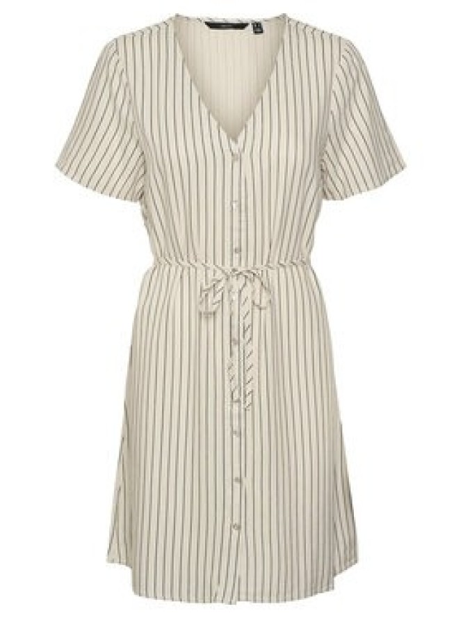 Vero Moda Sukienka letnia Mymilo 10322976 Beżowy Loose Fit