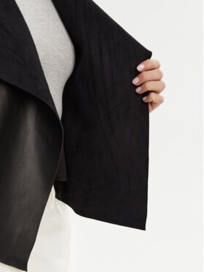 French Connection Kurtka z imitacji skóry 75BZ7 Czarny Regular Fit