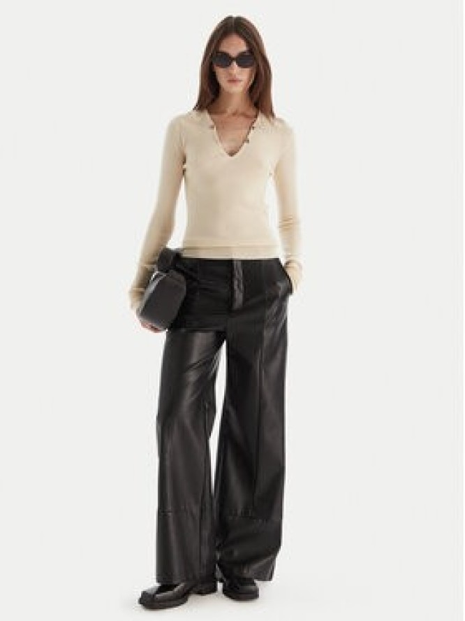 Patrizia Pepe Sweter 2K0331/K7S0-ecW405 Écru Regular Fit