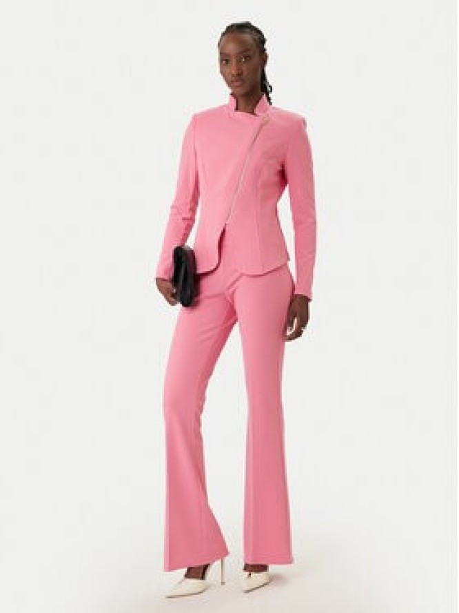 Rinascimento Spodnie materiałowe CFC0127875003 Różowy Straight Fit