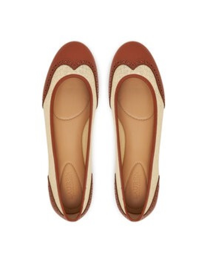 LAUREN RALPH LAUREN Baleriny Jayna 802961799001 Beżowy