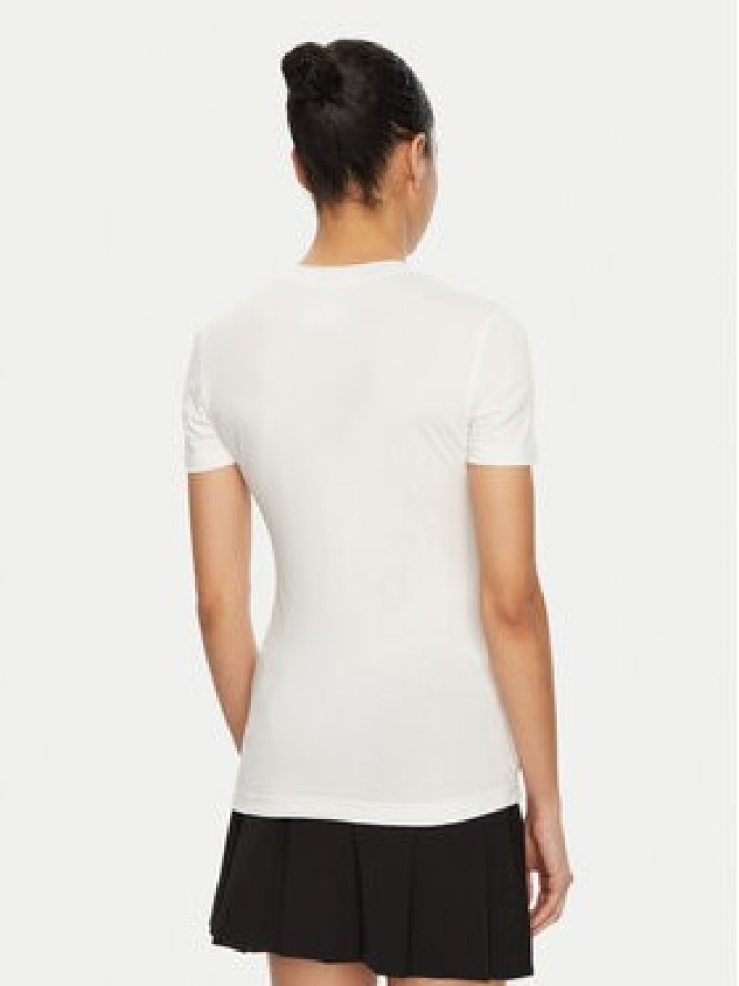 Versace Jeans Couture T-Shirt 78HAHT00 Biały Regular Fit