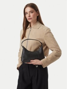 Calvin Klein Torebka Emblem Aop Small Shoulder Bag LV04F3889G Czarny