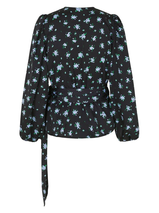 modström Bluzka "Ness" w kolorze czarnym ze wzorem rozmiar: XS