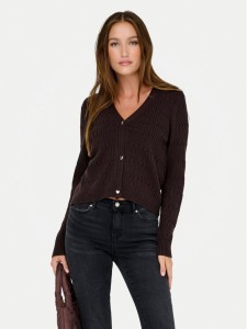ONLY Kardigan Katia 15310902 Brązowy Regular Fit
