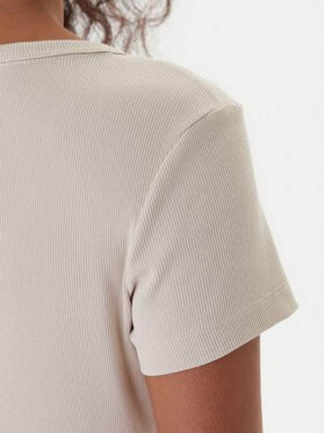 Tommy Jeans T-Shirt Essential DW0DW17385 Beżowy Slim Fit