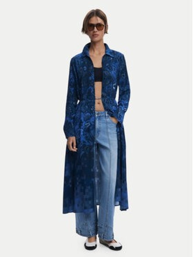 Desigual Sukienka koszulowa Licuado 25WWVW23 Niebieski Regular Fit