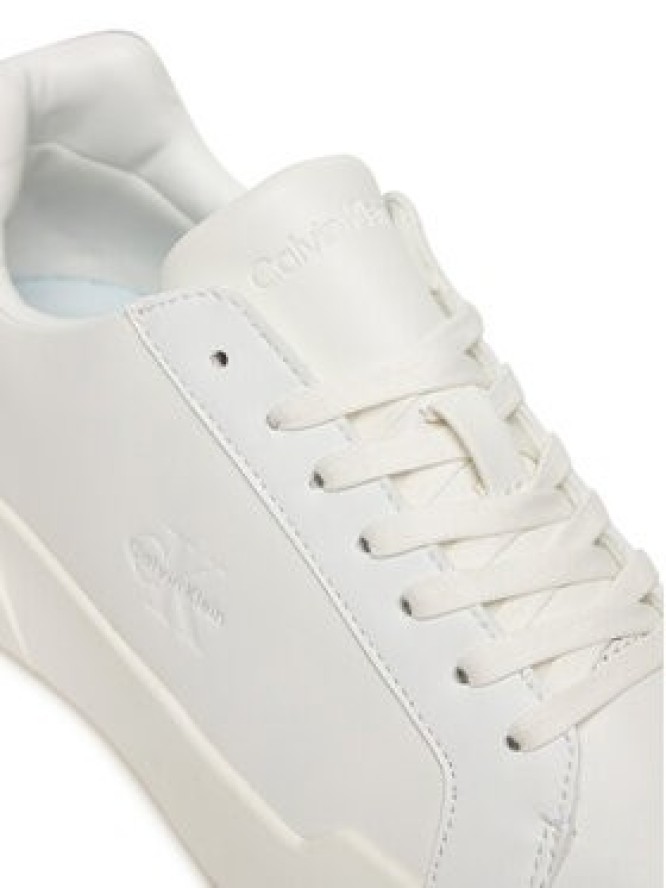 Calvin Klein Sneakersy Chunky Cupsole Lace Up Lth Met YW0YW01948 Biały