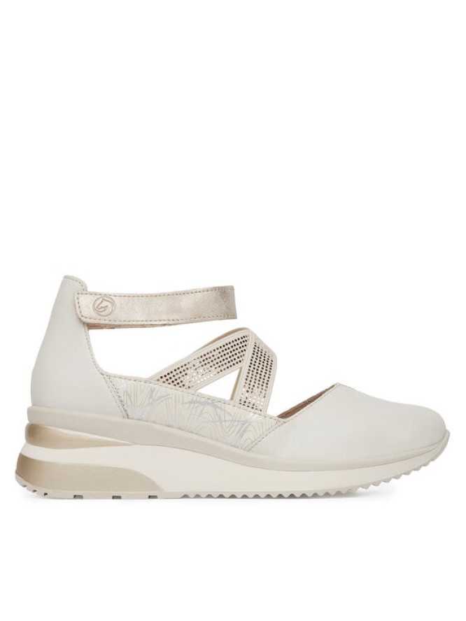 Remonte Półbuty D2411-81 Beżowy