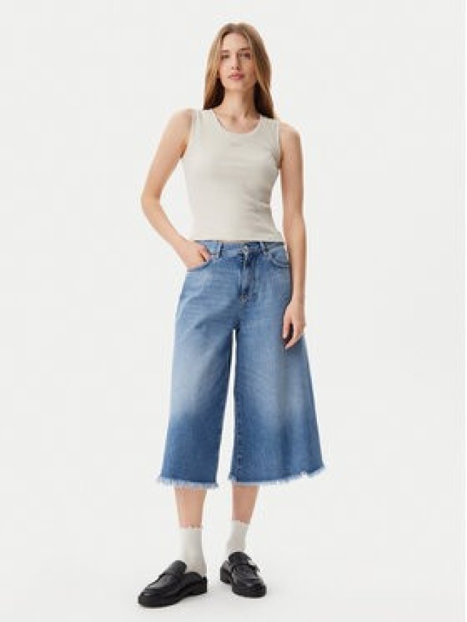 Tommy Jeans Top DW0DW21369 Beżowy Slim Fit