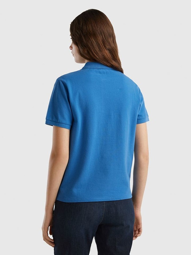 Benetton Koszulka polo w kolorze niebieskim rozmiar: XS