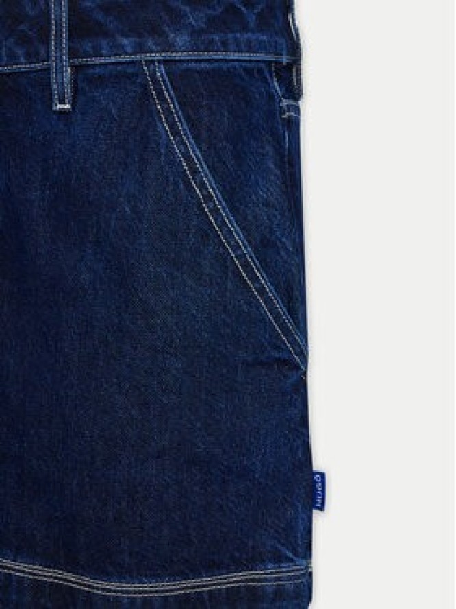 HUGO Spódnica jeansowa mini 50531831 Granatowy Regular Fit