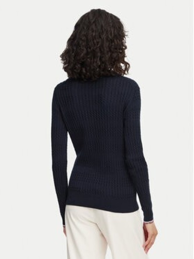 Beverly Hills Polo Club Sweter P-SS26W-M537390 Granatowy Regular Fit