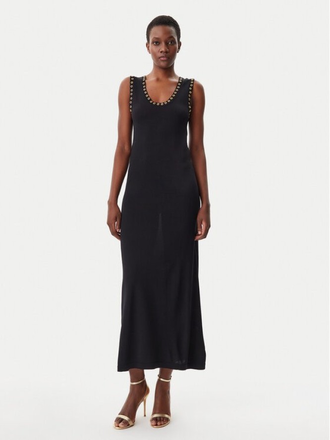 Lola Casademunt by Maite Sukienka dzianinowa MS2516034 Czarny Regular Fit