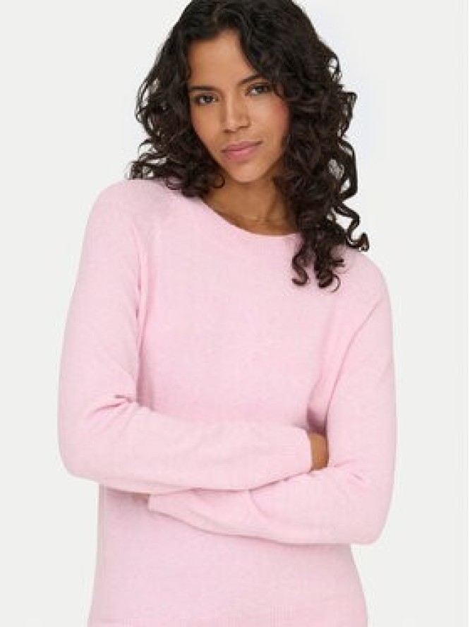 ONLY Sweter Rica 15204279 Różowy Regular Fit