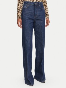 Marella Jeansy 2623186024200 Granatowy Wide Leg