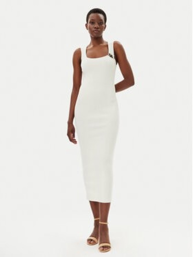 Kontatto Sukienka koktajlowa 3M0553C Écru Slim Fit