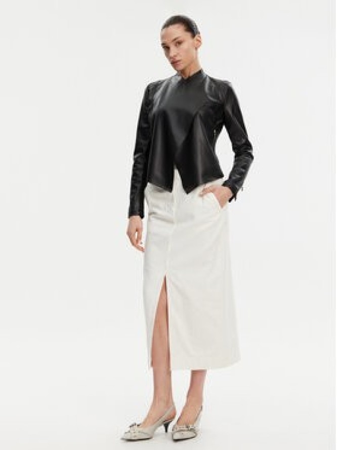 French Connection Kurtka z imitacji skóry 75BZ7 Czarny Regular Fit