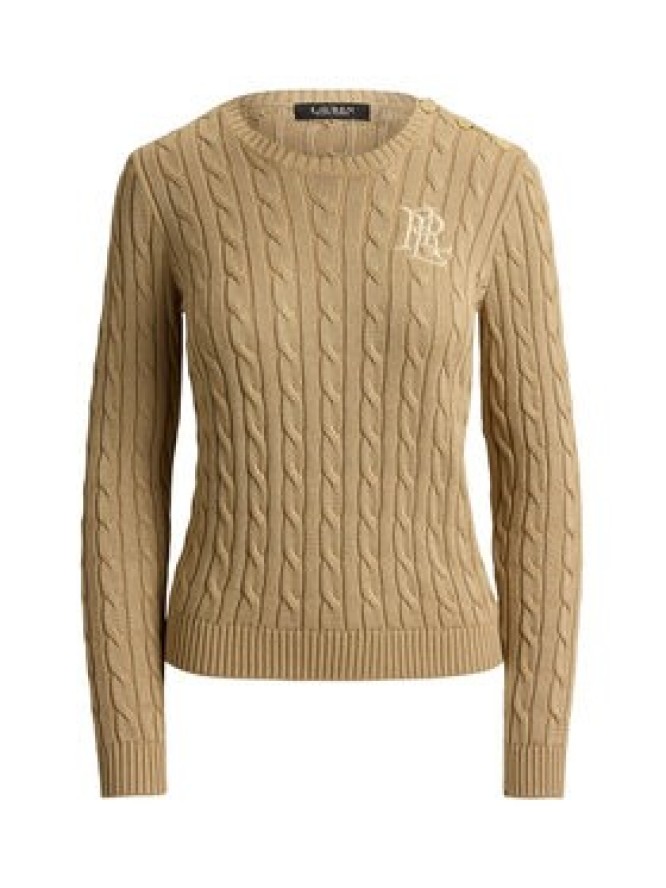 LAUREN RALPH LAUREN Sweter 200P14039006 Beżowy Regular Fit