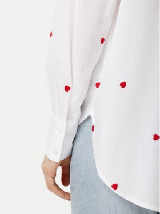 JDY Koszula Nelly 15330490 Biały Loose Fit