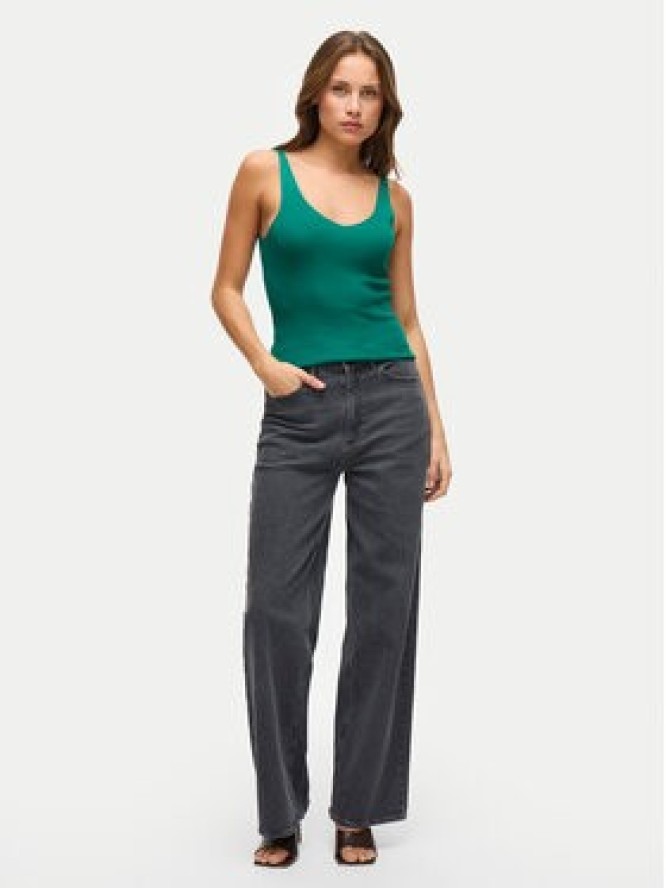 Vila Top Wennie 14104135 Zielony Regular Fit