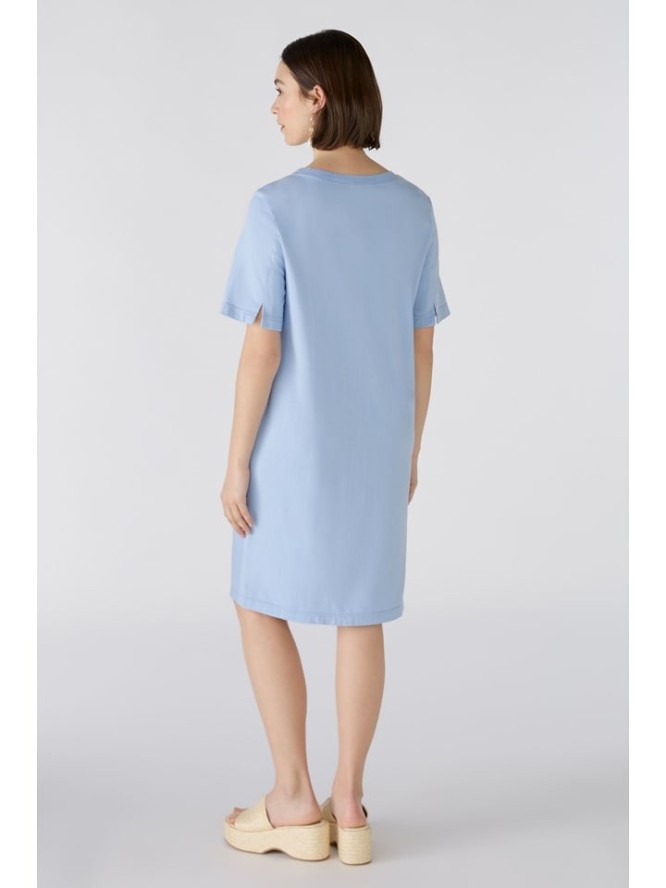 Oui Lniana sukienka w kolorze błękitnym rozmiar: 38