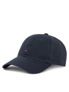 Tommy Hilfiger Czapka z daszkiem Essential Flag Soft Cap AW0AW17632 Granatowy