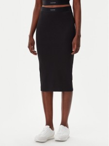 Calvin Klein Underwear Spódnica ołówkowa LV00QS7350 Czarny Slim Fit